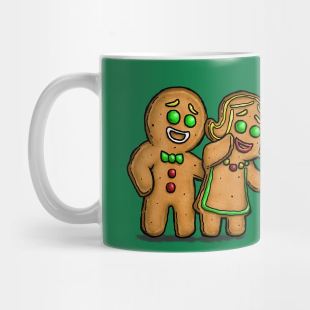 Gingerbread Family by mcillustrator
